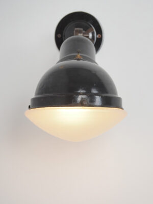 Rounded Black Sconce #4204