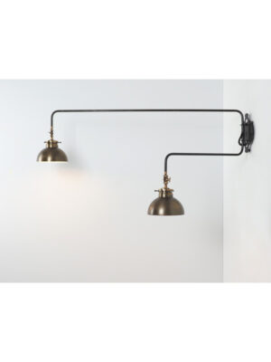Brass & Iron Swing Arms Sconce #4289