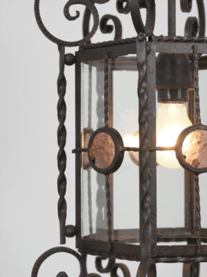 Art Nouveau Pendant Lantern #4296