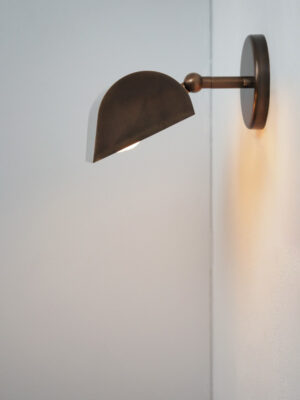 Adjustable Aged Brass Wall Sconce #4554