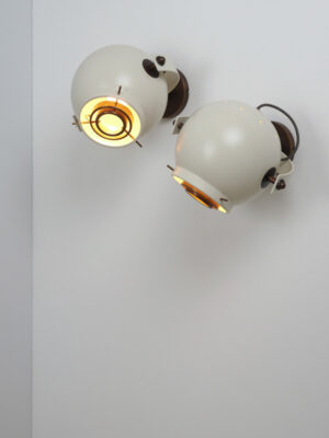 Adjustable Space Age Eyeball Sconce #4591