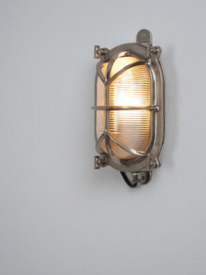 Solid Nickel-Plated Brass Sconce #4593