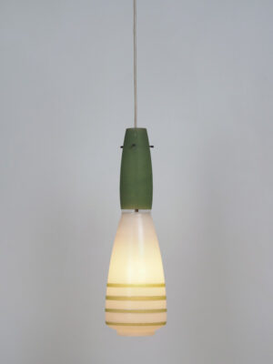 Green Glass Shade Pendant #4596